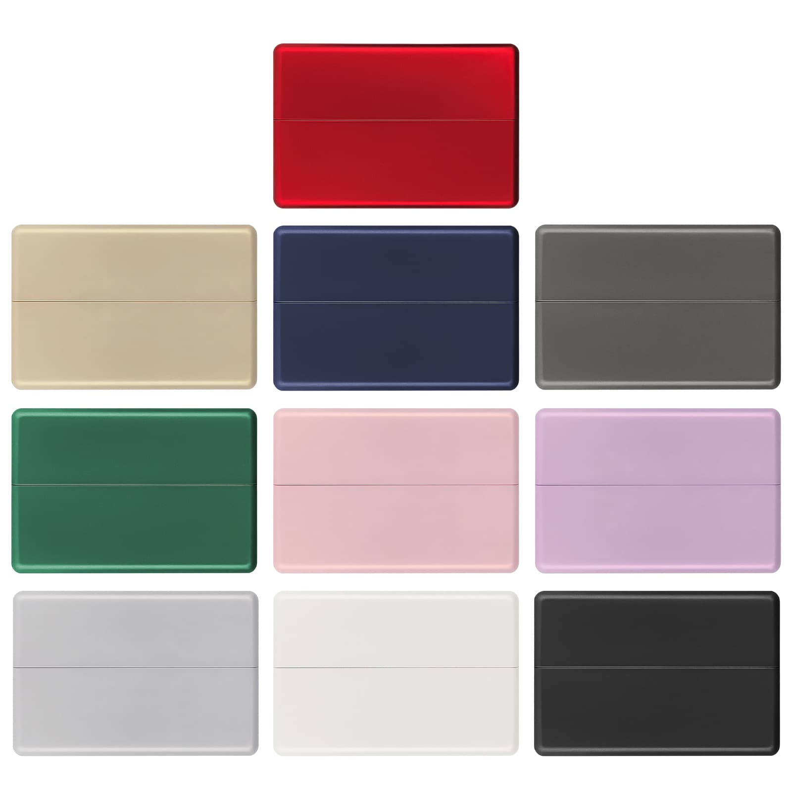 Solid color plastic cigarette case with metallic paint, IQO ILUM i One cigarette case storage box, ilum solid color cigarette case.
