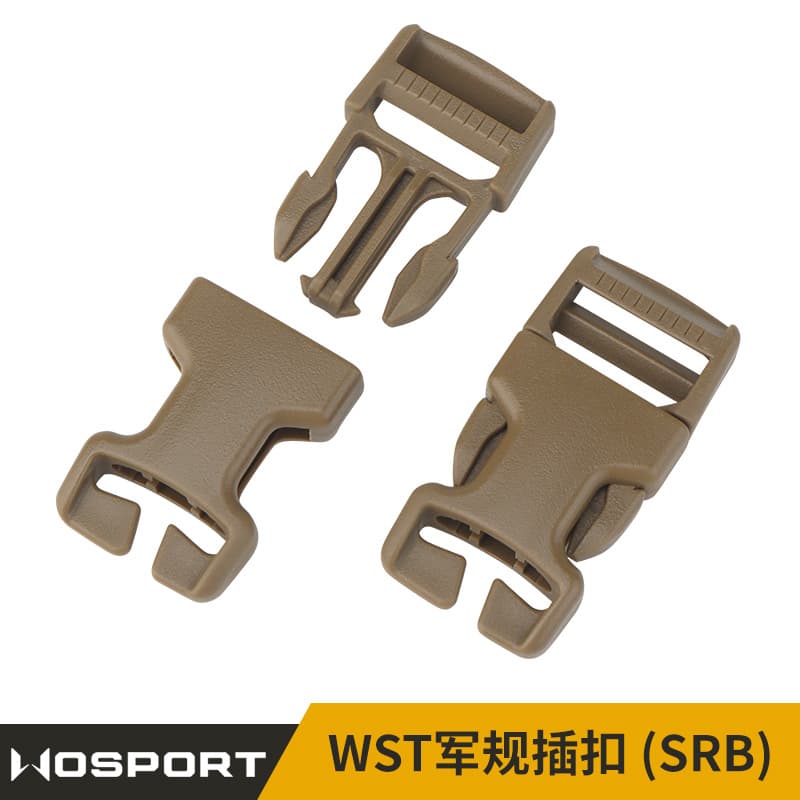 WOSPORT WST Military Spec Buckle (SRB) Tactical Vest Bag 2.5cm Detachable Buckle 2pcs