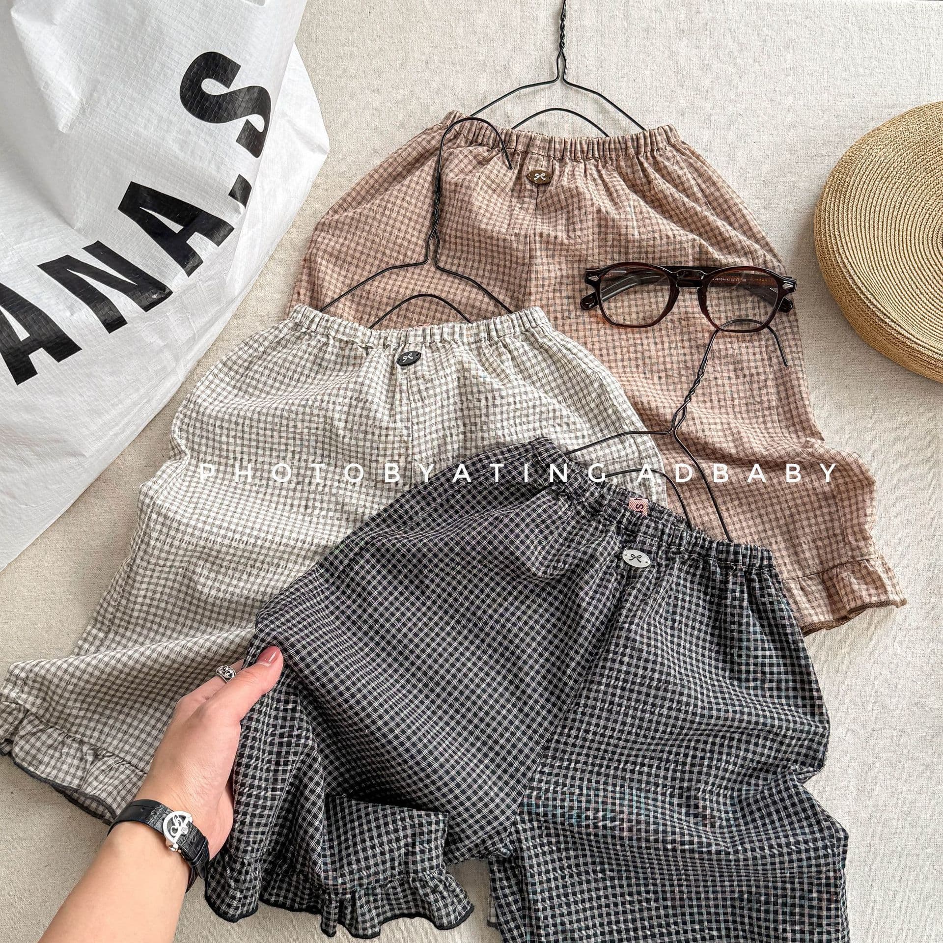 2026 Huzhou Zhili Children's Clothing Summer Girls Korean Style Summer Linen Cotton 9-Point Pants 7-Point Pants Anti-Mosquito Pants 6216