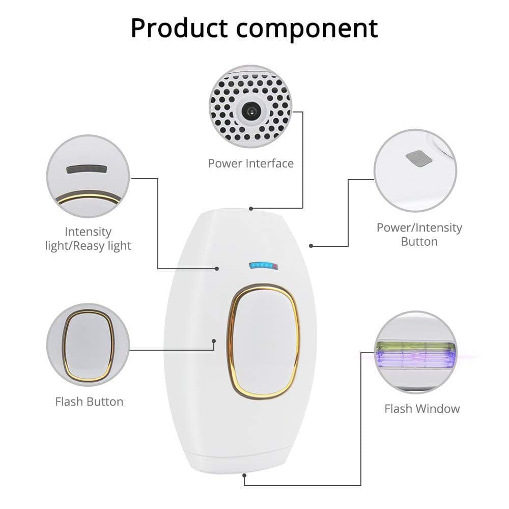 Cross-border Export Home Pulse Laser Hair Removal Device Full Body Painless IPL Hair Remover Beauty Device Body Hair Shaver