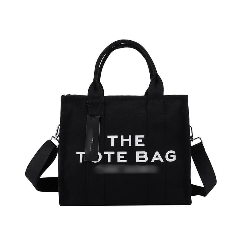 Cross-border Large Capacity Tote Bag for Women Canvas Bag Commuter Premium Light Luxury Shoulder Bag Japanese Style Artistic Women's Bag