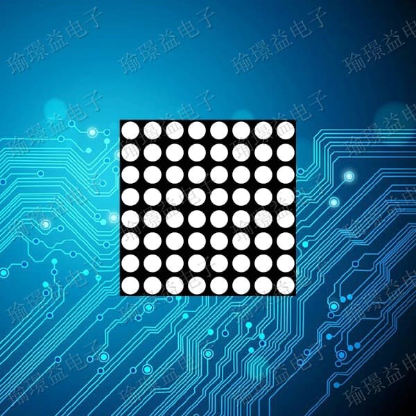 Custom LED Dot Matrix Module F4.8 8*8 Red Green Dual Color Dot Matrix Module 1988BHG