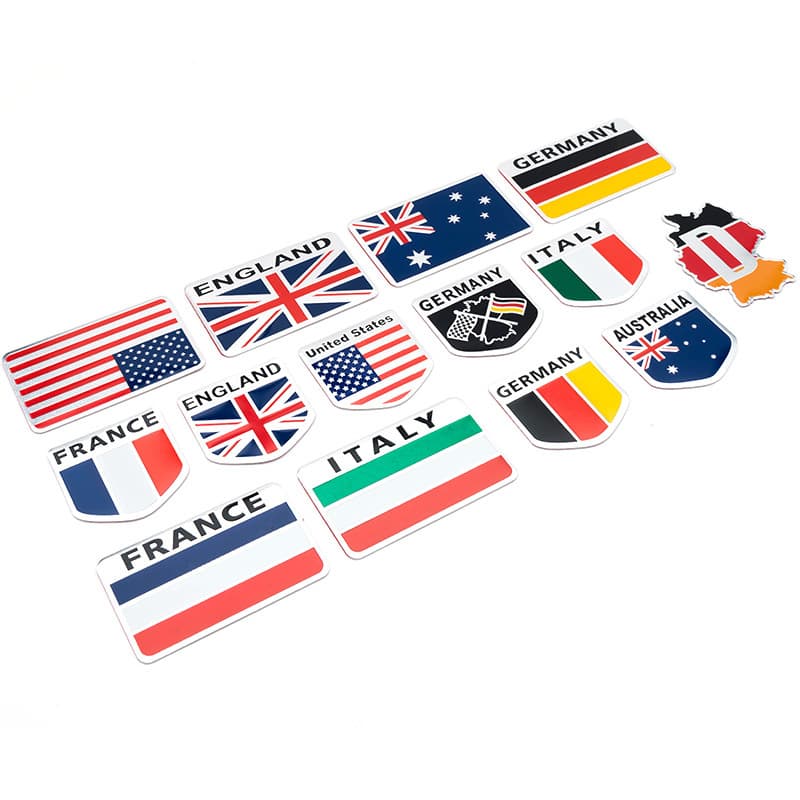 German, Uk, Italy, United States, France Modified Car Logo, Nameplate Car Logo, Body Sticker, Car Logo Sticker