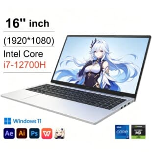 New 15.6-inch Core i7-12700H + MX550 4GB GDDR6 Laptop Gaming Notebook Design Rendering