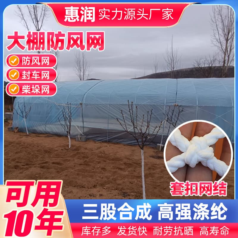 Large-hole agricultural greenhouse windbreak net, reinforced haystack net, cargo fixed protection windbreak net, greenhouse protection film pressing net