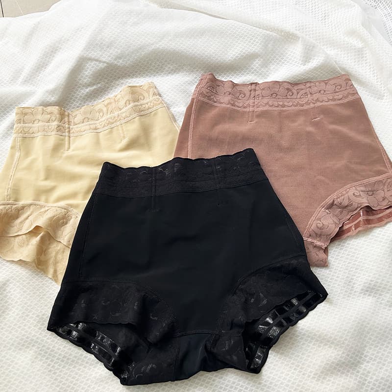 New Cross-Border European and American Plus Size Butt Shaper High-Waist Tummy Control Shorts for Sports