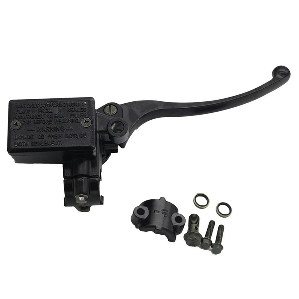 Compatible with Honda King CBT Storm Prince Motorcycle Front Brake Master Cylinder with Handle, Mounting Block, and Screws