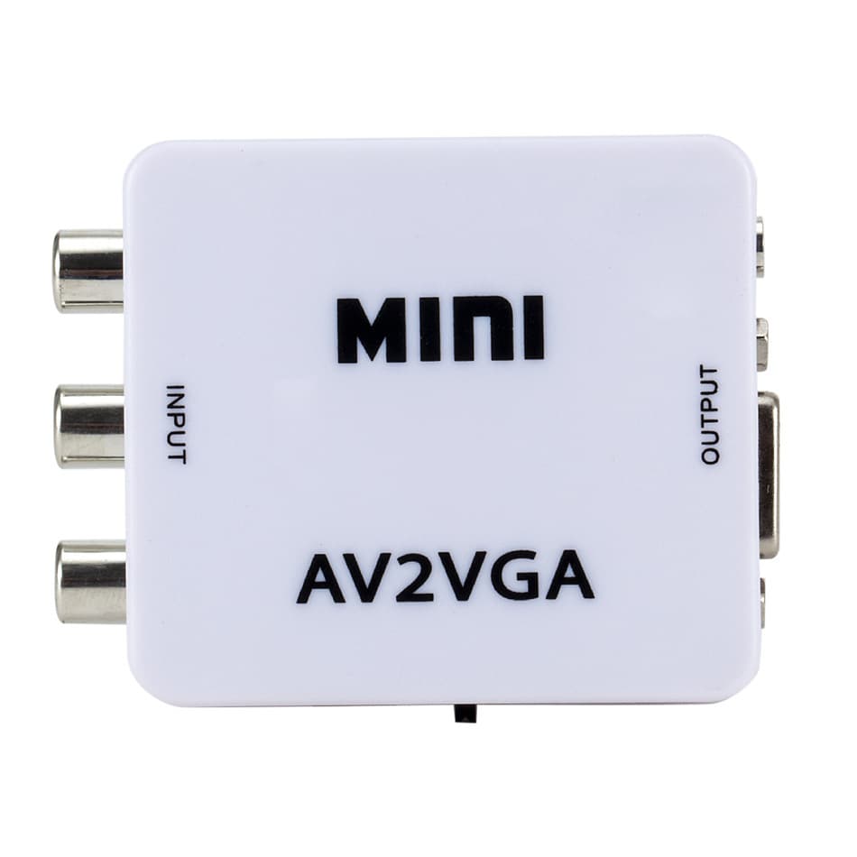 AV to VGA Converter Set-Top Box to Monitor Adapter Cable Surveillance av to vga TV Monitor HD