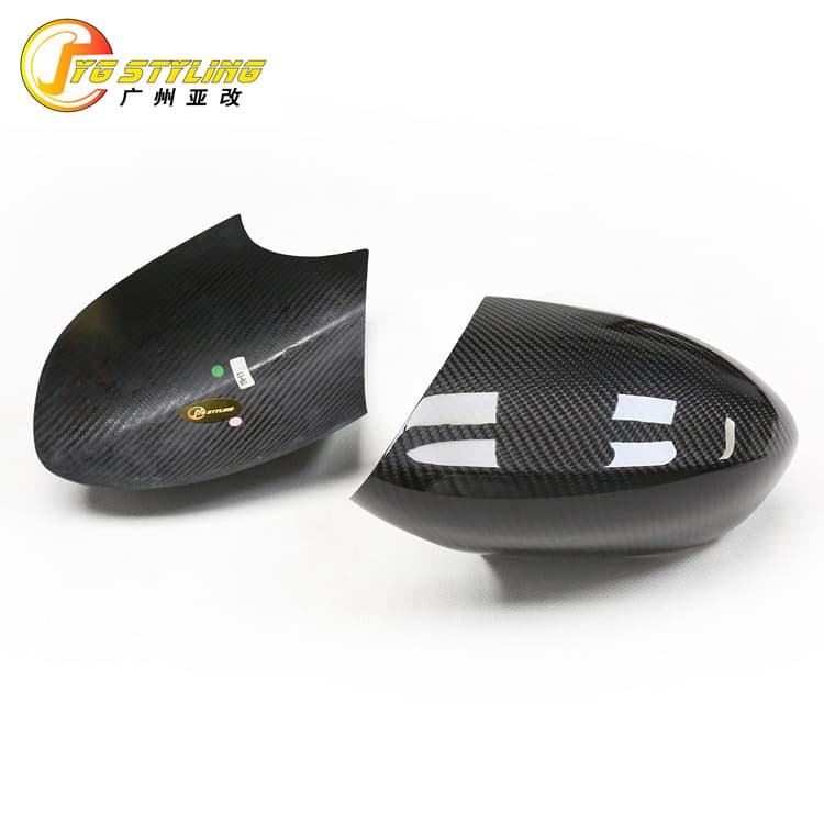 Cross-border fit for BMW 1M E82 E92 E93 E90 M3 Dry Carbon Fiber Stick-on Rearview Mirror Cover Shell