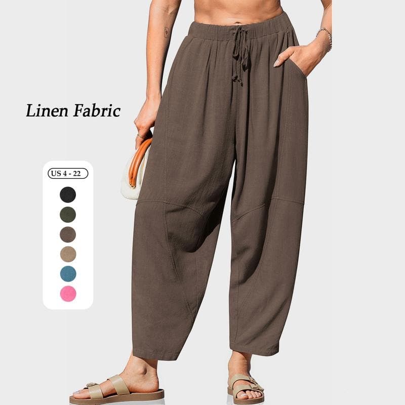 D 70297 Men's Drawstring Harem Pants Plus Size Casual Pants