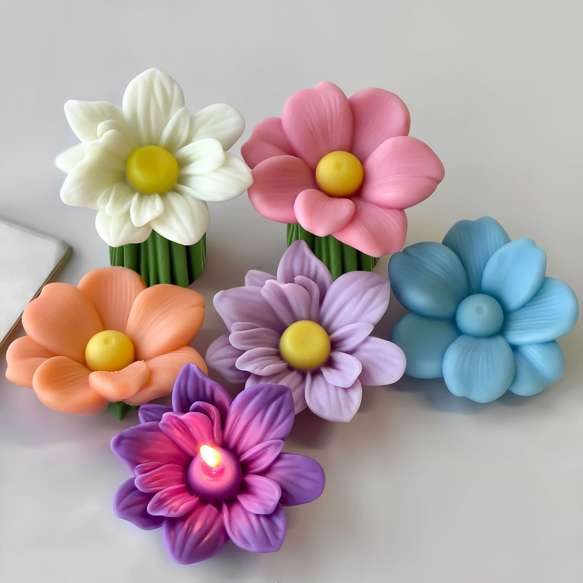 Jiahuimei flower scented candle mold diy cup wax flower decoration resin gypsum grinding tool