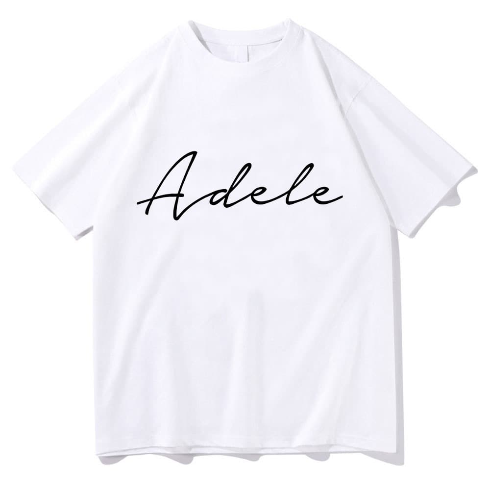 Retro Adele T-shirt for Spring/Summer Harajuku O-neck