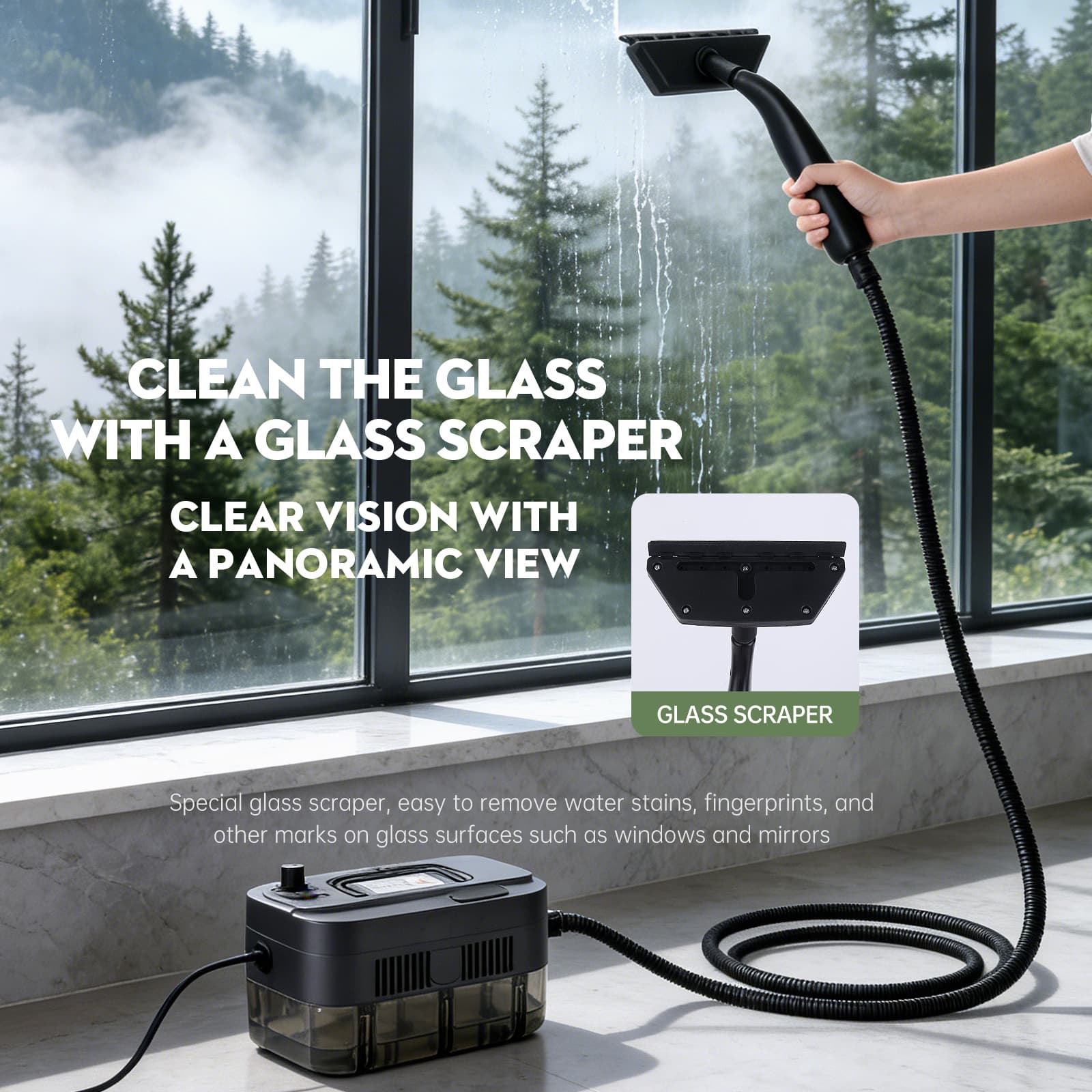 Xinbailu cross-border steam mop high temperature and high pressure cleaning machine kitchen range hood household water spray cleaning machine mopping the floor