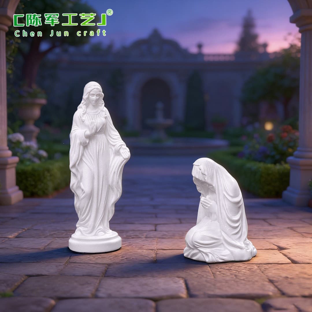 New Cross-border Simulation White Sculpture Figure DIY Decorative Hanging Accessory Desktop Miniature Ornament