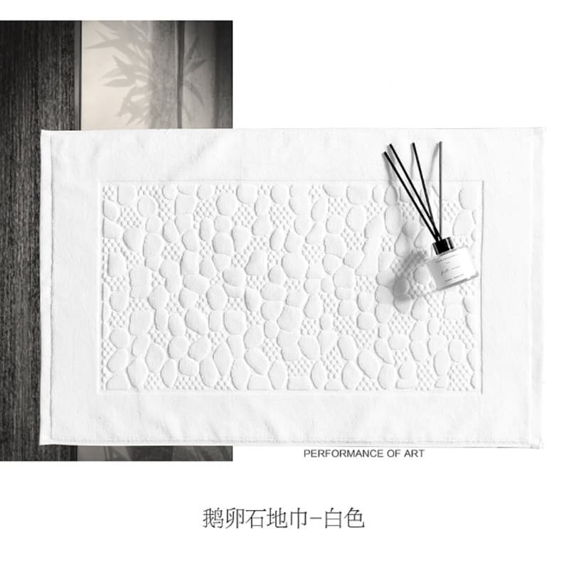 Five-star Nordic-style hotel beauty SPA floor towel, thickened absorbent bathroom foot mat 50*80CM, hotel foot towel