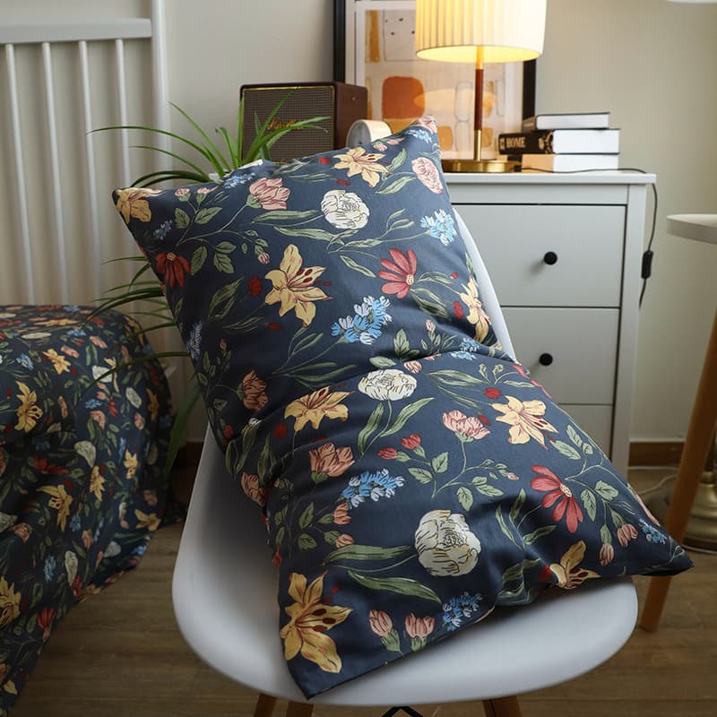 Wholesale Cotton Single Pillowcases Pastoral Fresh Small Floral Cotton Soft Pillowcase Single Item Pair for Home Use 48*74
