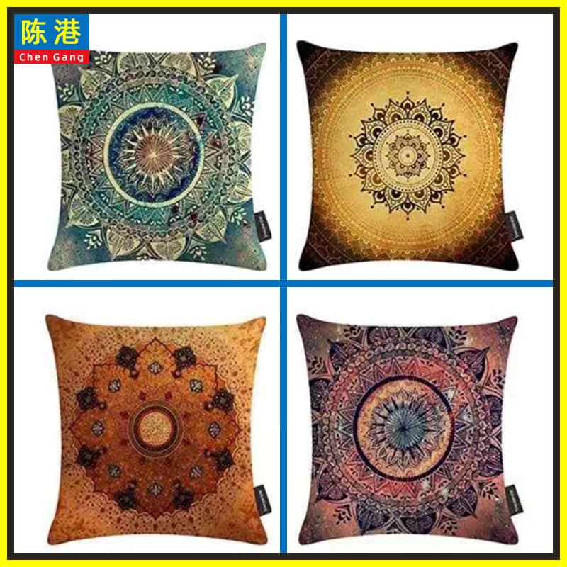 Factory Direct Ethnic Mandala Pattern Religious Ritual Faith Mandala Home Sofa Amazon Cushion