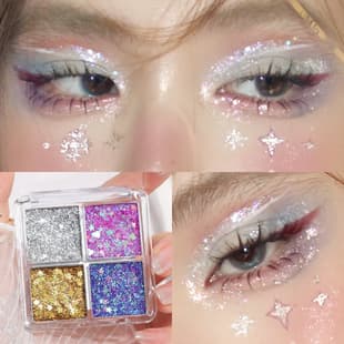 Four-Color Glitter Super Sparkle Stage Makeup Performance Glittering Jelly Glitter Eye Makeup Patch Hot Sale