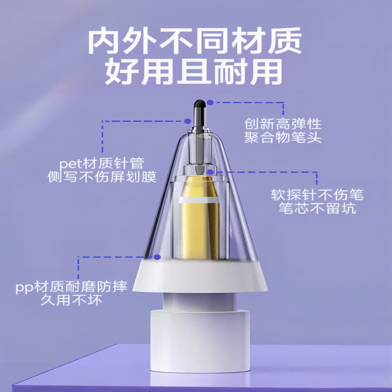 Needle-tip Replacement for Apple Pencil 1st/2nd Generation, Damping, Silent, Wear-resistant for 2B/4B Paper Film