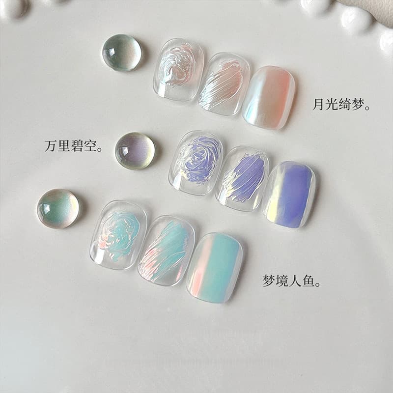 Cross-border best-selling silk moonlight powder, aurora powder, super bright nail art, crystal-plated powder, mirror magic mirror powder, glitter powder, nail art accessories
