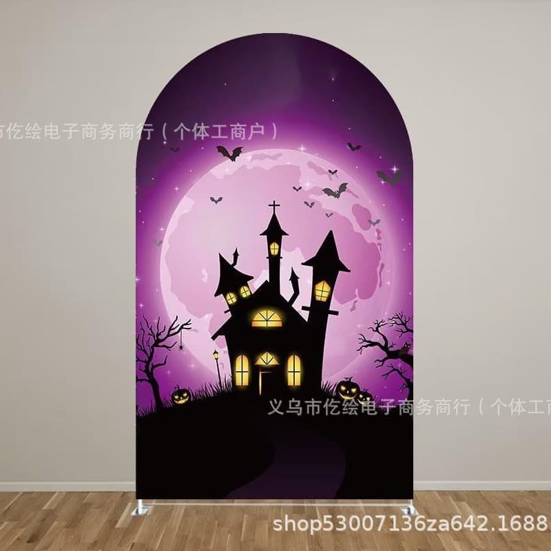 Cross-border Halloween Archway Backdrop Decoration Party Setup Props Halloween Horror Atmosphere Indoor and Outdoor Decoration