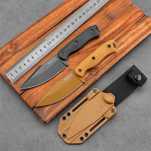 Cross-border Hot Selling Kabar BK18 Outdoor Fixed Blade Knife Survival Knife Outdoor Camping Fixed Blade Sharp Hardness Fruit Knife