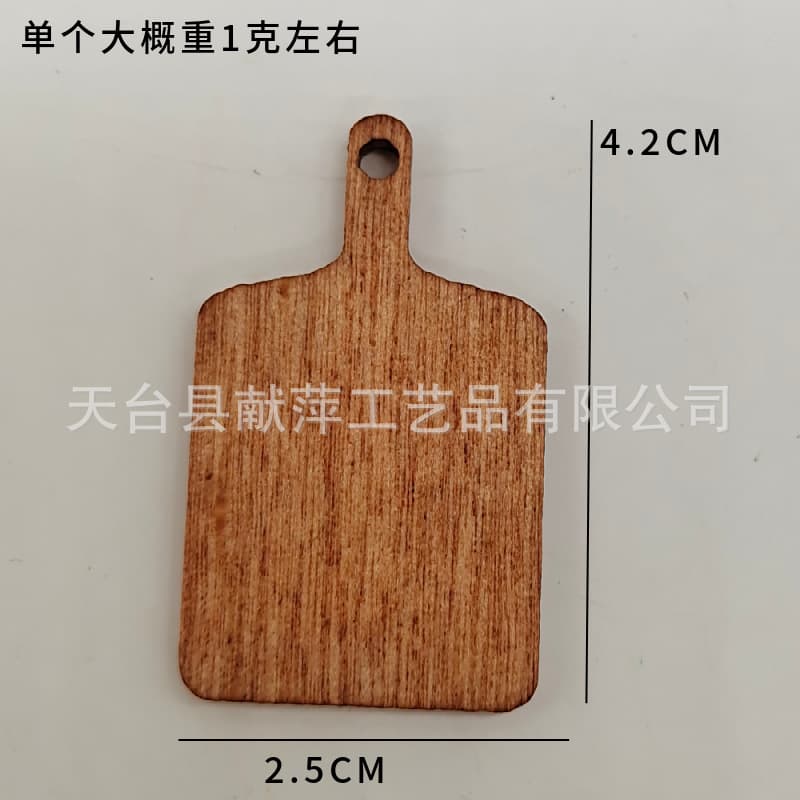 Mini Simulated Food Tray Model Cute Handmade DIY Home Scene Wooden Micro Scene Ornament