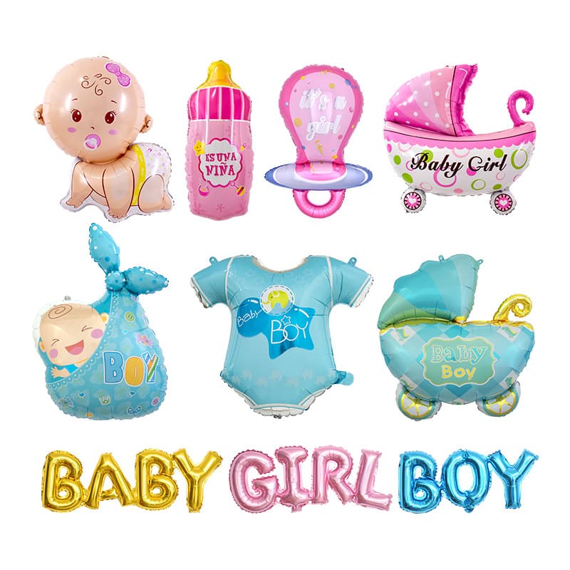 Angel Baby Pacifier Balloon, Aluminum Foil Balloon for Children's Birthday Party Decoration, Wholesale, Fast Shipping