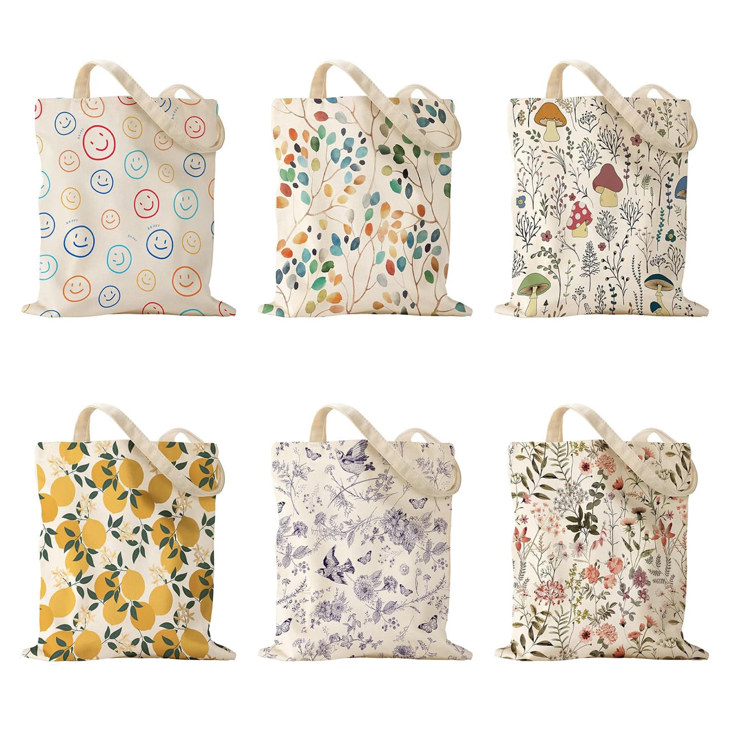 Cross-border Amazon Simple Natural Animal Canvas Tote Bag Creative Tote Bag Factory Direct Wholesale