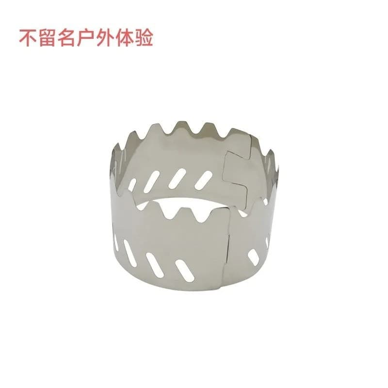 Outdoor Foldable Wind Guard, Three-piece Detachable Stainless Steel Camping Fire Stove Burner Wind Shield, Portable