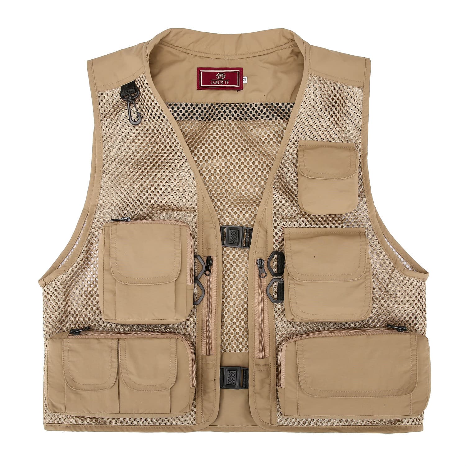Multi-Pocket Vest for Men Breathable Outdoor Reporter Sports Fishing Photography Volunteer Work Vest Bulk Supply