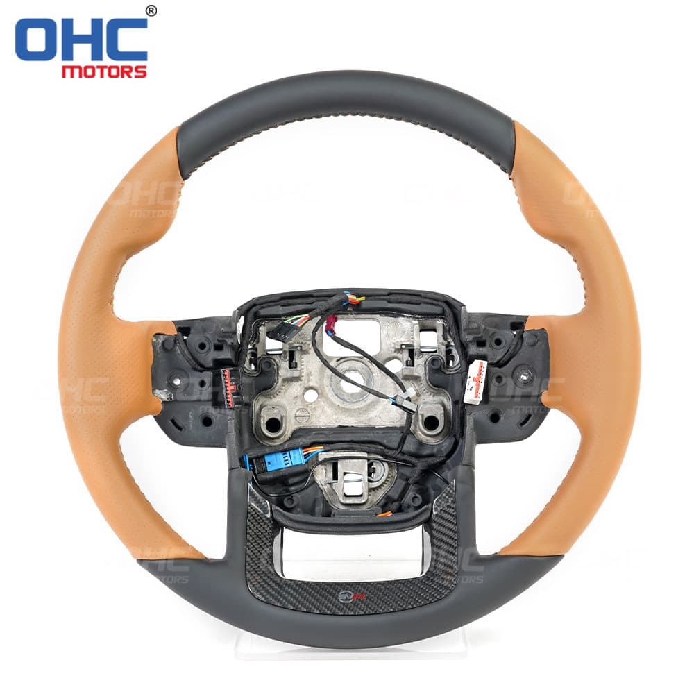 Full Genuine Leather Flat Bottom Steering Wheel for Land Rover Range Rover Sport SVR Model