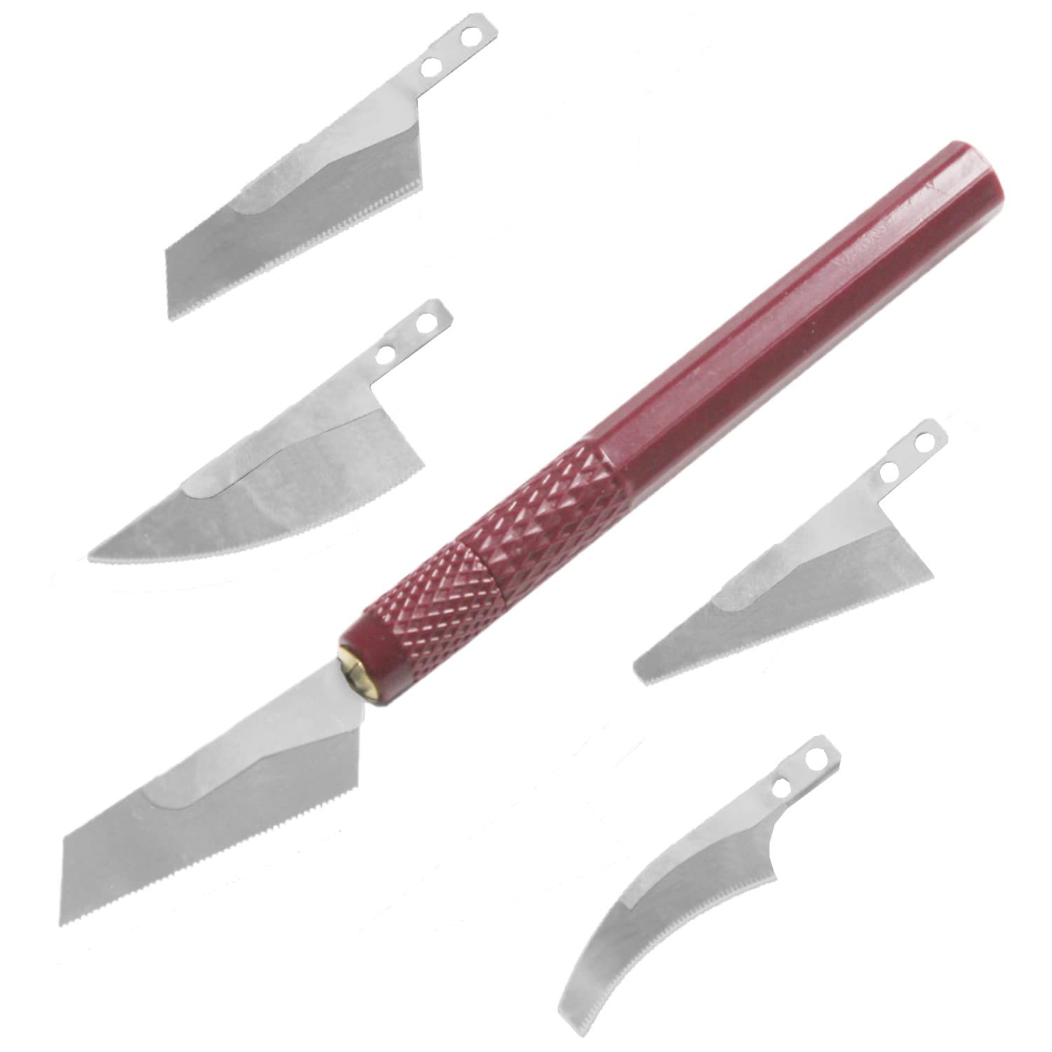 Mini Hand Saw Bevel Saw Arc Edge Blade with 4 Different Blades, Suitable for DIY Cutting