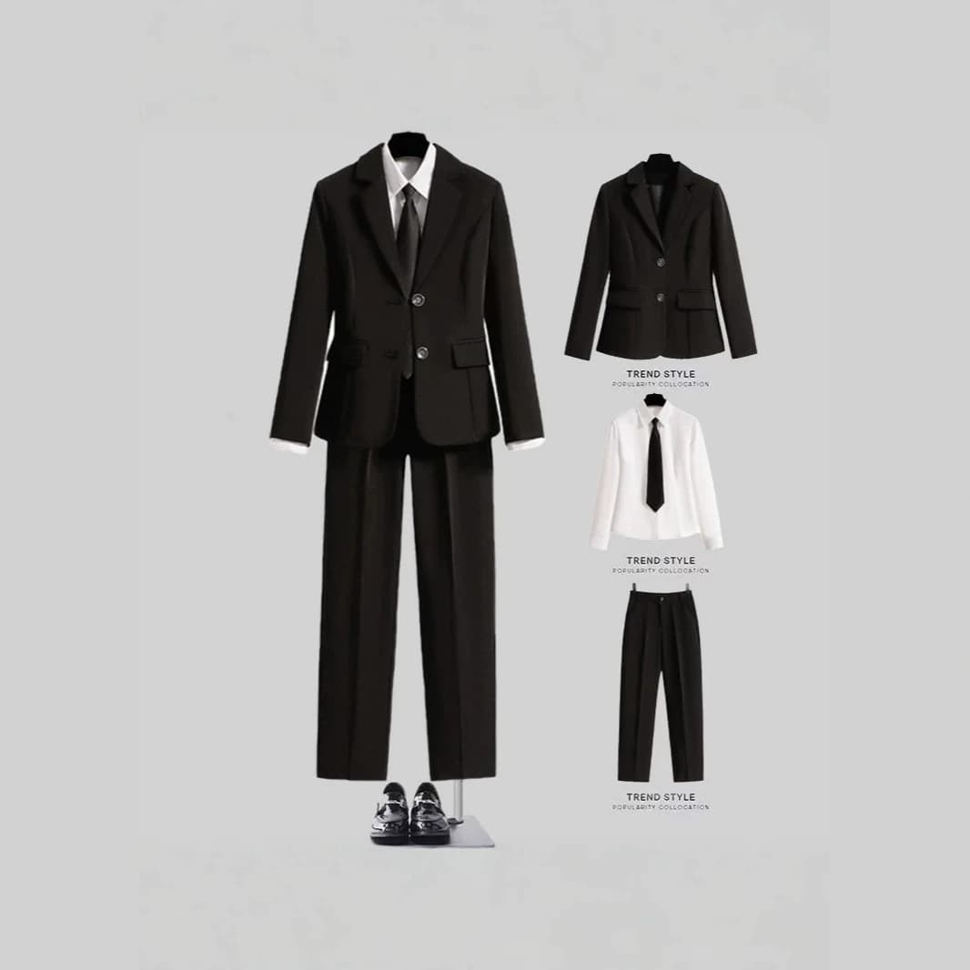 New business suit women's suit Korean version slim black navy blue work suit fashion sales suit wholesale