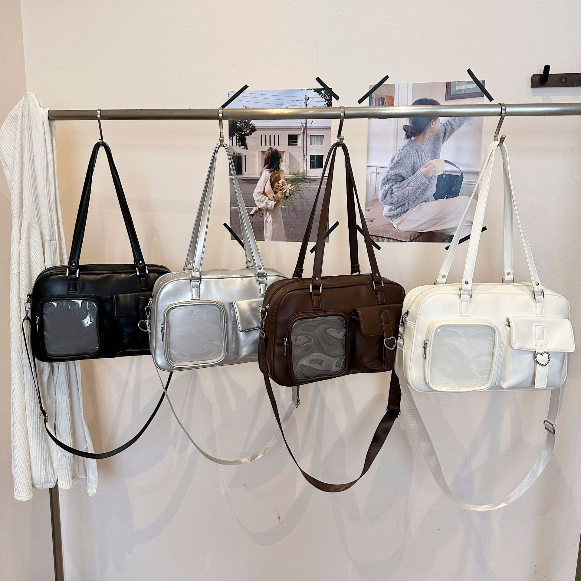 New High Appearance Ita Bag Anime Women's Bag Transparent JK Uniform Bag Single Shoulder Bag Large Capacity Crossbody Bag Women's Bag