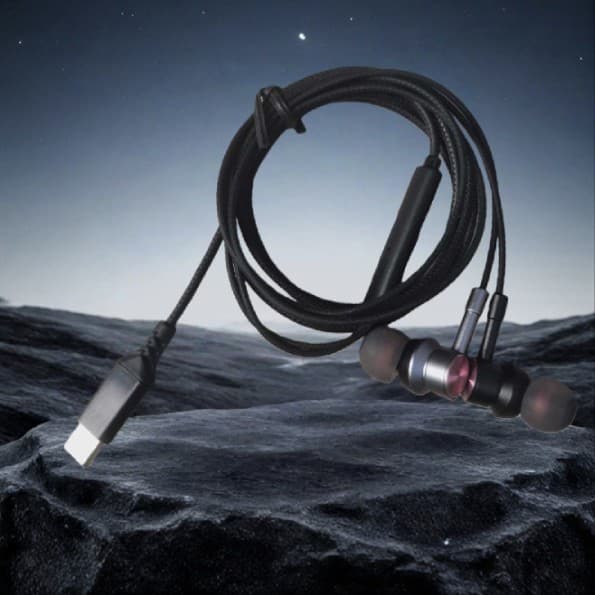 Compatible with Samsung A54 A53 Phone Wired Earphone with Mic Type-C Interface Karaoke Earbuds In-Ear Heavy Bass