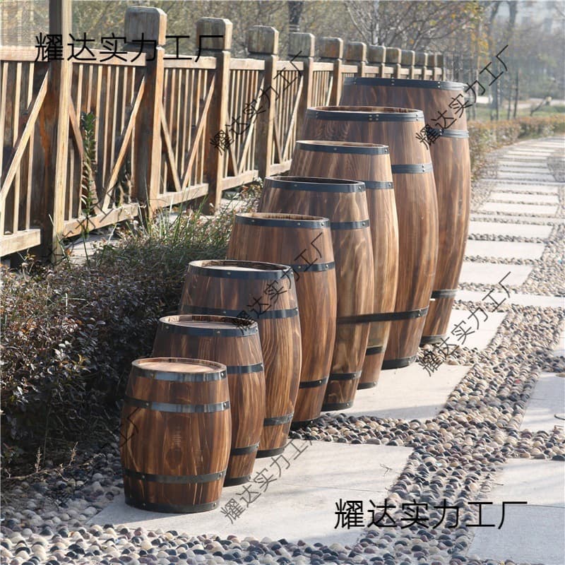 Beer Barrel Oak Barrel Wine Barrel Wooden Red Wine Barrel Decorative Ornament Bar Wedding Photography Prop
