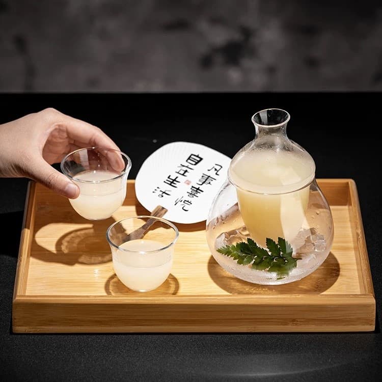 National style liquor bottle warmer household wine bottle high-end exquisite small sake bottle foreign wine Japanese style wine divider ice wine bottle