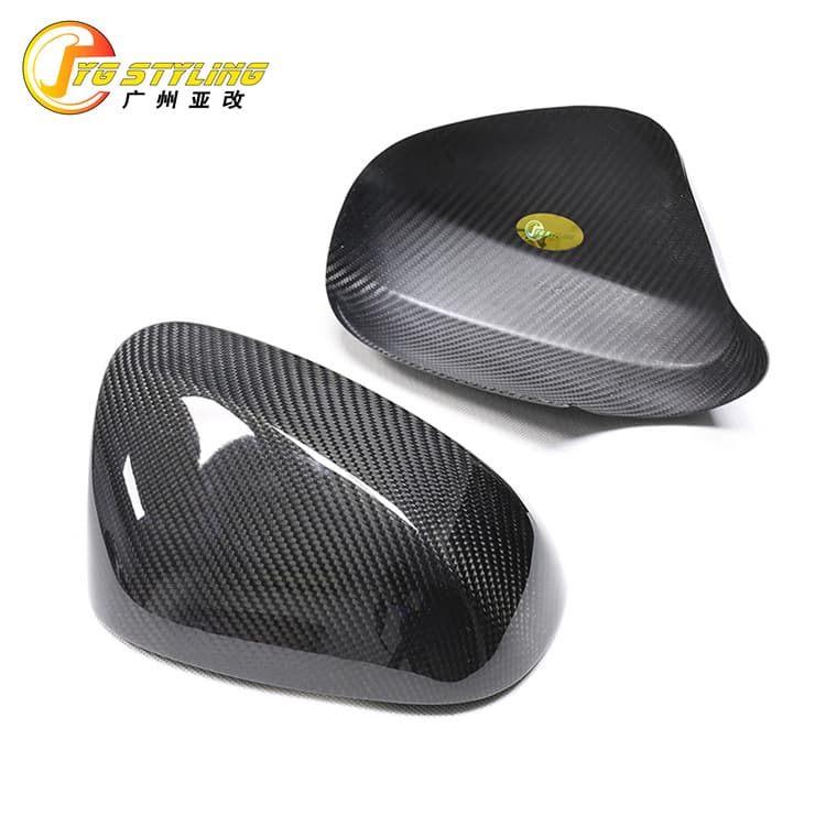 For BMW 3 Series E92/93 320/325/330i Coupe Dry Carbon Fiber Stick-On Side Mirror Cover