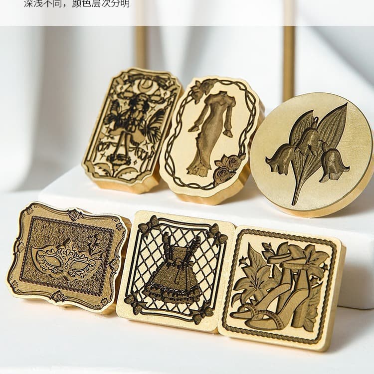 New April 2023 Laser Engraved Wax Seal Stamp Head, Changcai Original, New Craft Copper Head, Factory Wholesale