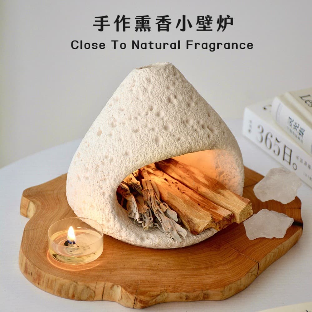 Peruvian sacred wood fireplace niche high-end aromatherapy furnace meditation yoga lavender sage purification degaussing incense furnace