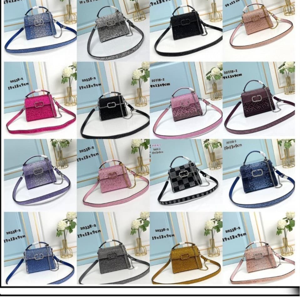 New European and American rhinestone-encrusted mini handbag, flap single-shoulder crossbody chain bag, small square bag, evening bag