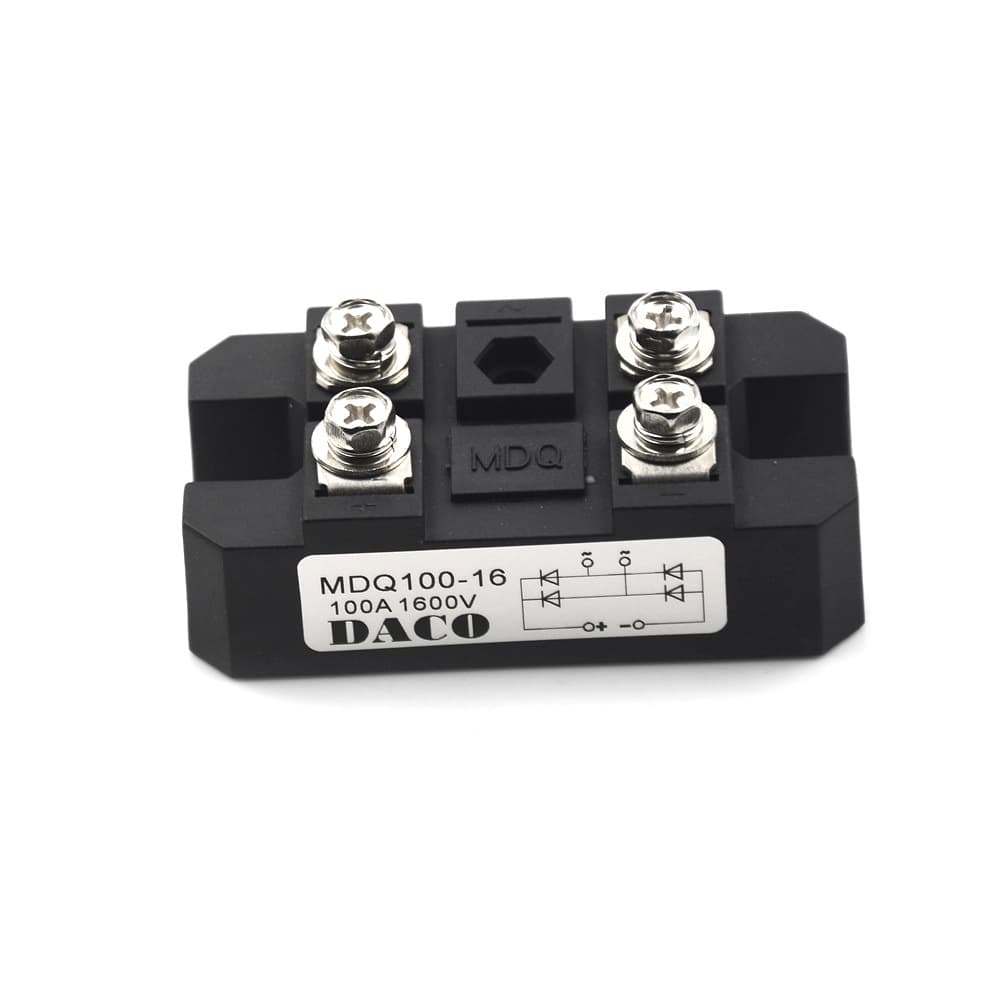 MDQ Single-Phase Bridge Module MDQ100A 1600V Single-Phase Diode Rectifier Heat Sink Copper Base