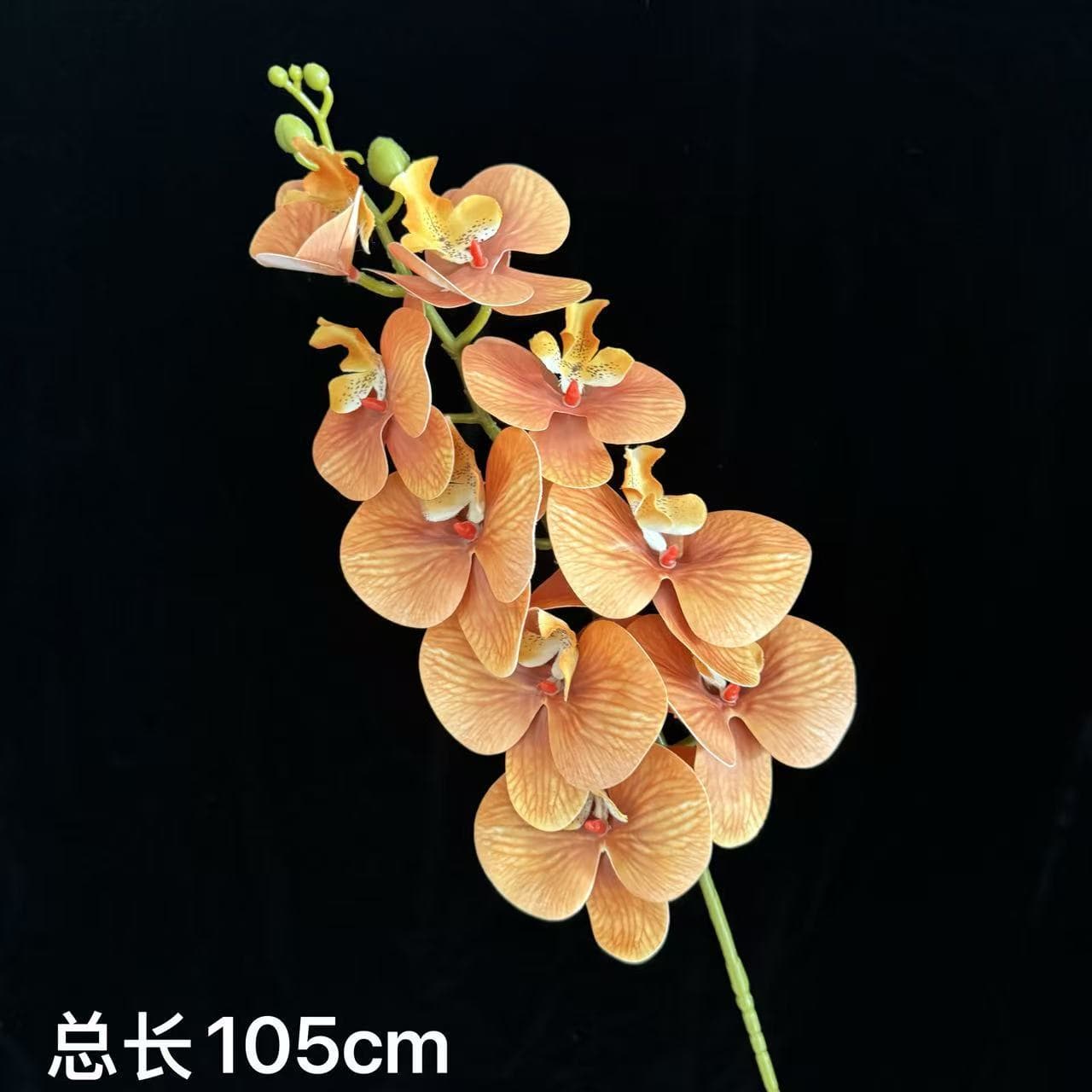 9-Head Film-Like Simulation Phalaenopsis Artificial Flowers for Wedding, Home Decoration, Wholesale