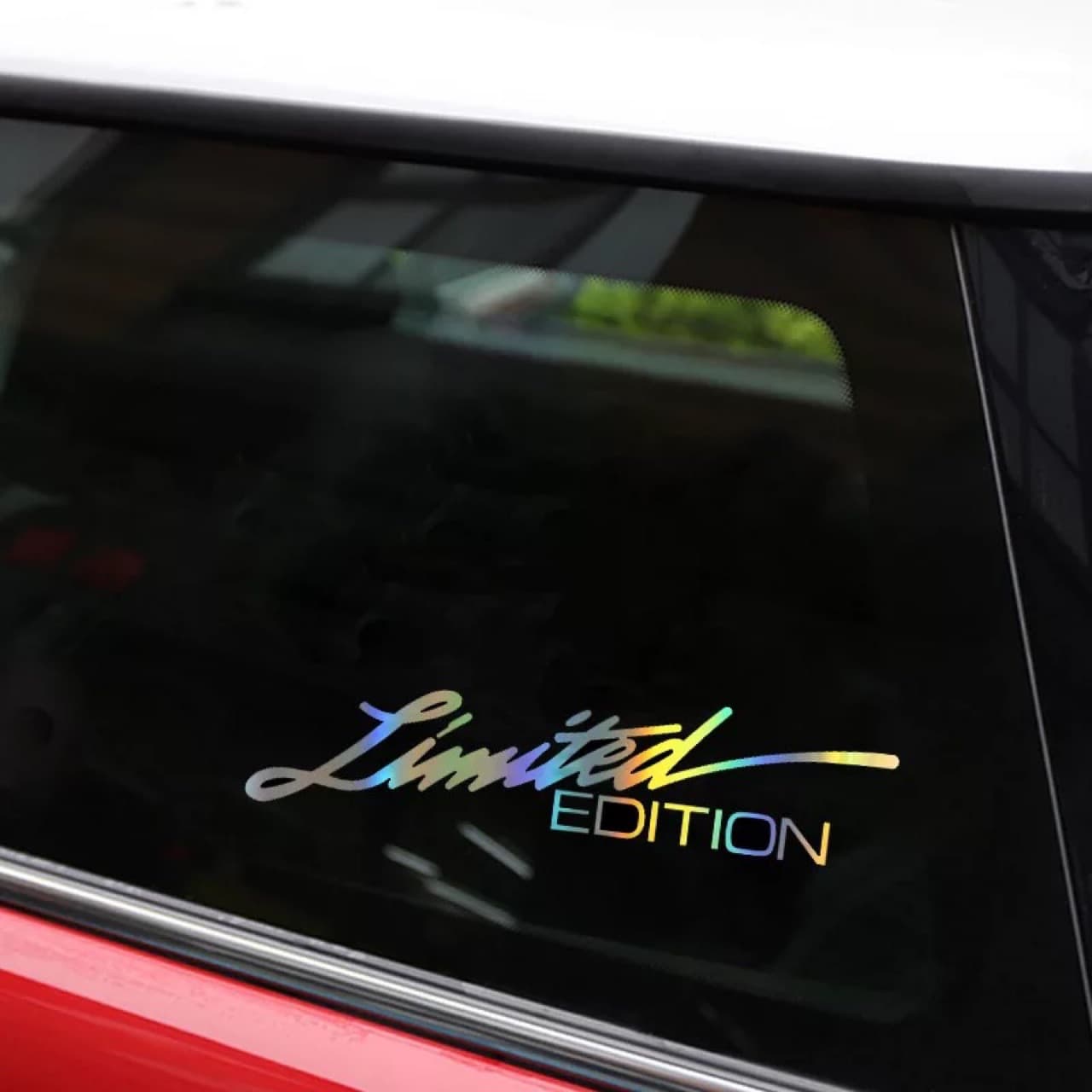 Laser Reflective Car Sticker Limited Edition English Text Car Decal Foreign Trade Accessories