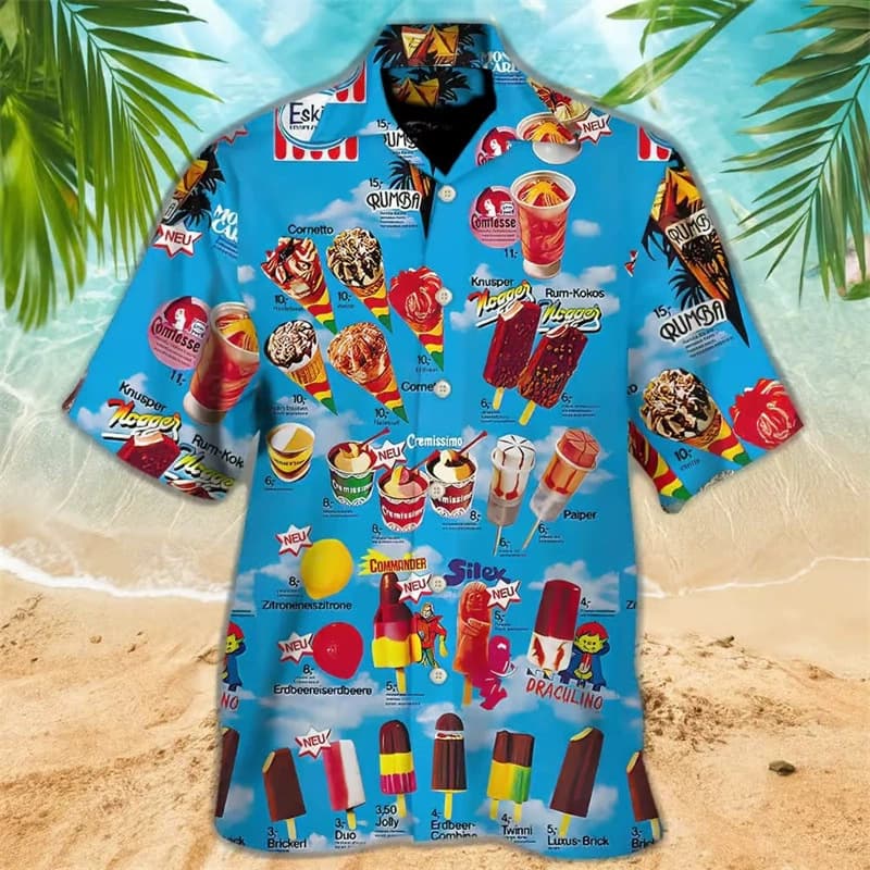 2025 Trend Men's 3D Digital Printing Shirt American Youth Popular