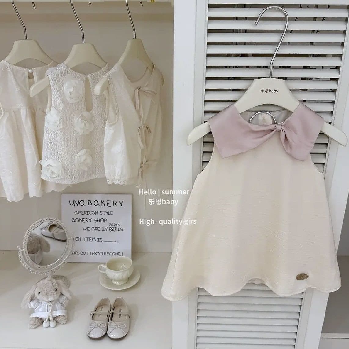 2026 New Style Fashionable Little Girls' Summer Beige Dress Trendy Sleeveless Dress Princess Dress