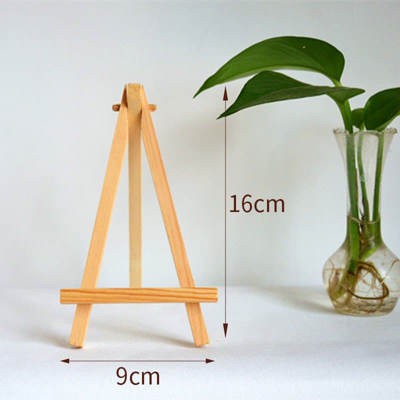 Solid Wood Mini Small Easel, Wooden Triangular Stand for Phone Holder, Mini Calendar Stand, Manufacturer Direct Wholesale Production