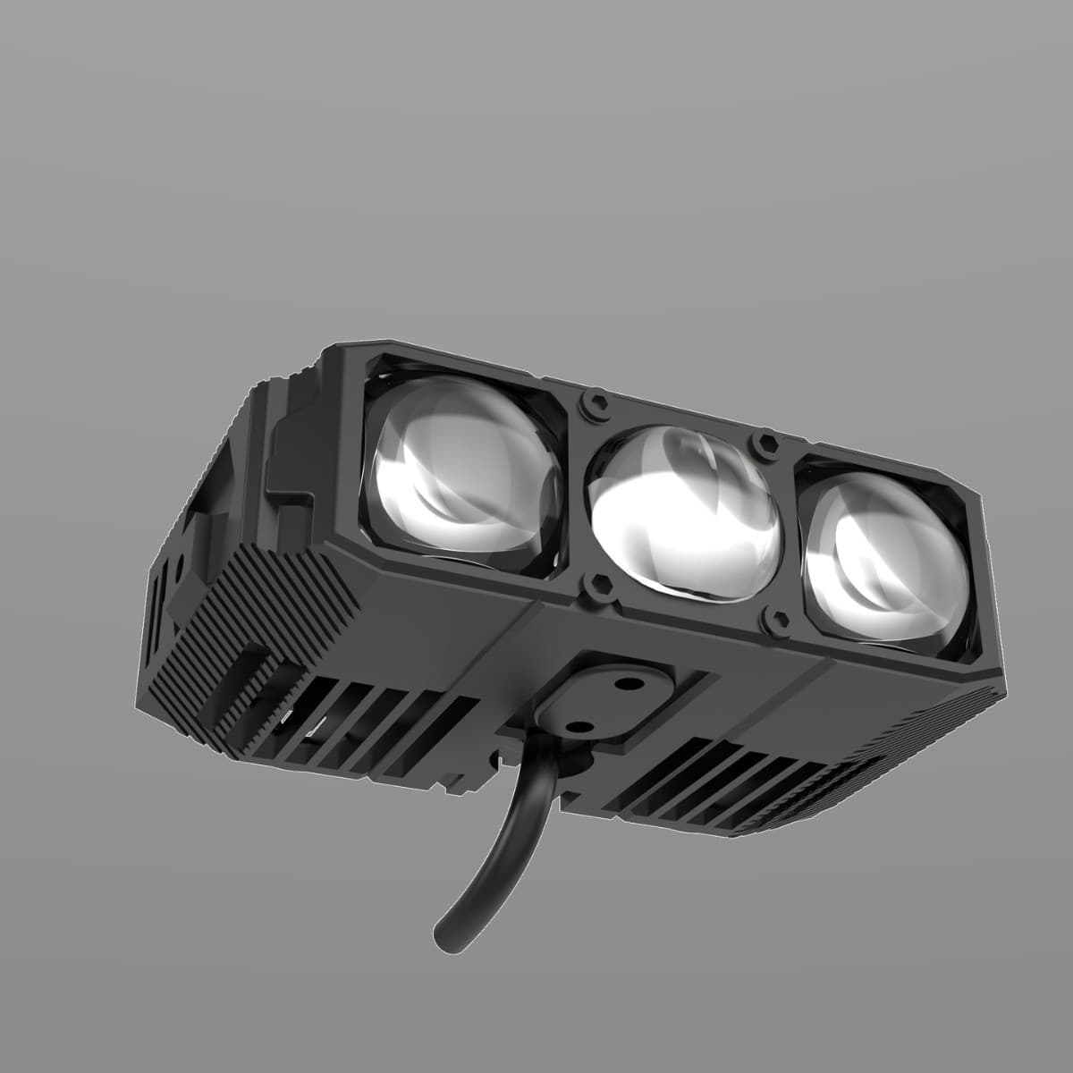 Cross-border Car Grille Light LED Lens Cutoff Grille Light Motorcycle Spot Light White Yellow Light Modified Car Light