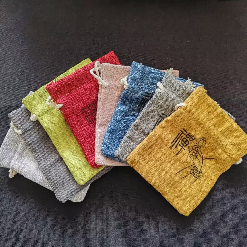 Wholesale single-layer small Zen bag 12*15cm (random color) for bracelets, hand strings, and collectibles